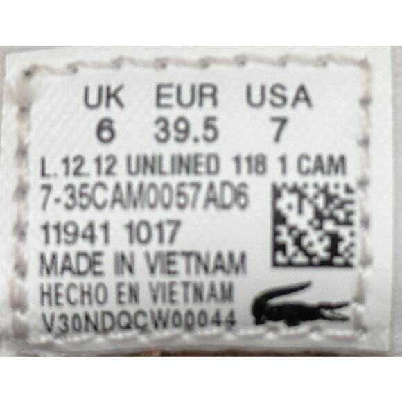 Lacoste L.12.12 118 Unlined Camel Brown Leather Casual Sneakers 7 - Picture 9 of 10